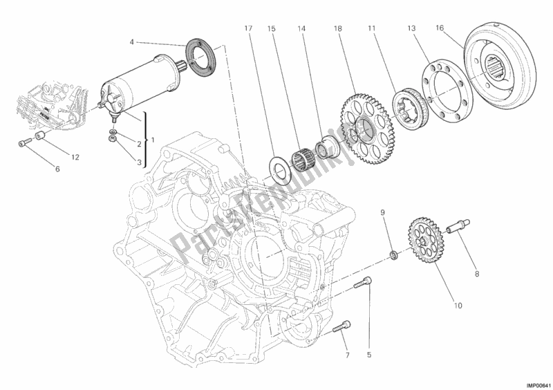 Todas las partes para Motor De Arranque de Ducati Superbike 1198 R USA 2010